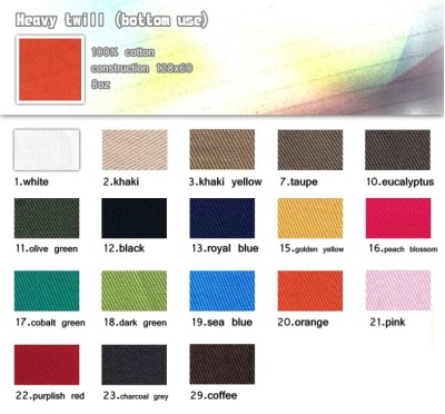 粗斜布   100％cotton   construction  128*60  8oz 正面照